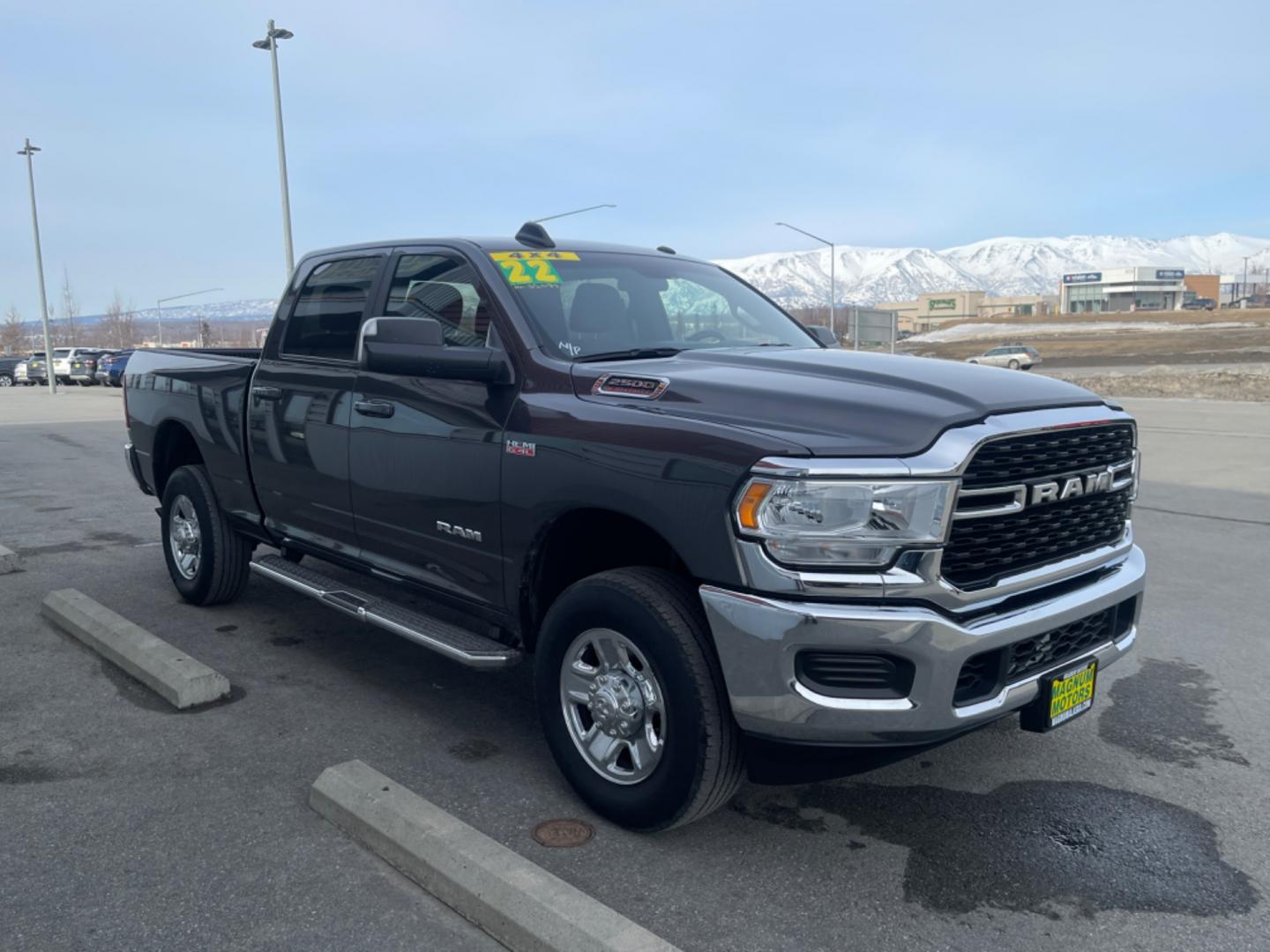 2022 GRAY /charcoal cloth RAM 2500 BIG HORN (3C6UR5DJ3NG) with an 6.4L engine, Automatic transmission, located at 1960 Industrial Drive, Wasilla, 99654, (907) 274-2277, 61.573475, -149.400146 - Photo#4